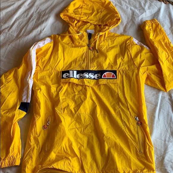 yellow ellesse hoodie